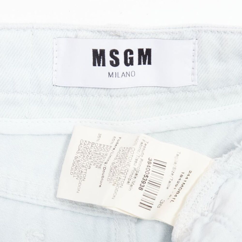 Msgm Ruffle Hem Mini Shorts - Picture 8 of 9